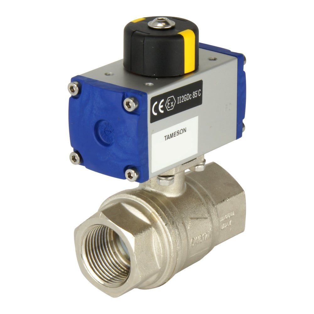 Vanne Pneumatique Manuelle 2 Voies MOV-01 G1/8 – Commande Bouton, Contrôle Pression Pour Cylindres Et Diaphragmes, Robuste Et Compacte