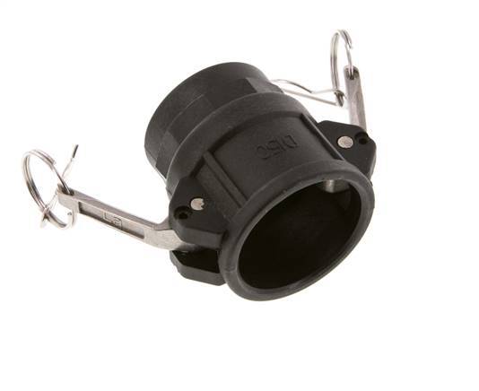 Raccord Aluminium Camlock Femelle NPT Femelle - Type D, 1 Pouce - MVF - Neuf Sous Blister