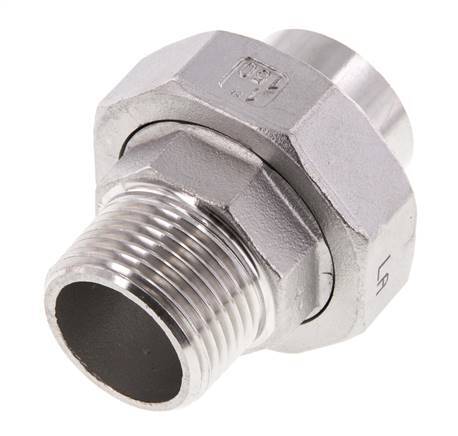Raccord Union Laiton Droit à Souder - Filetage F 1/2, Diamètre 18 Mm - Pour Installation Plomberie Cuivre/fer