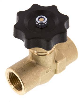 Vanne pointeau à chapeau intégral en laiton, Cv de 0,37, filetage NPT Vanne pointeau à chapeau intégral en laiton, Cv de 0,37, filetage NPT