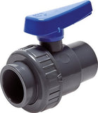 Image en vedette de la collection - PVC Single Union Ball Valves (Solvent Sockets)