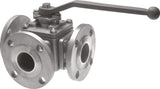 Image en vedette de la collection - Flanged Stainless Steel Full Bore Ball Valves