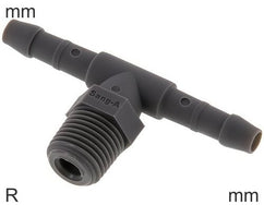 Embouts De Tuyau En T Filetages R En Plastique Mâle PN10