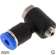 Coude Raccords Push-In Laiton Et Plastique Filetages G Mâle Hexagonal Extérieur