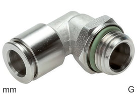 Coude Raccords Push-In Laiton Filetages G Mâle Pivotant