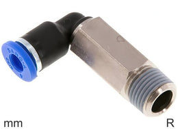 Coude Raccords Push-In Laiton Et Plastique Filetages R Mâle Long