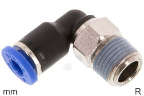 Coude Raccords Push-In Laiton Et Plastique Filetages R Mâle Court