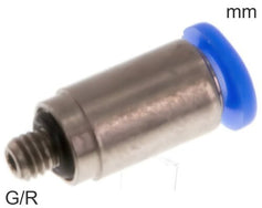 Raccords Push-In Laiton Et Plastique Filetages-G/R Corps Rond Mâle