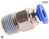Image en vedette de la collection - Push-In Fittings Brass And Plastic R-Threads Male