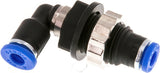 Image en vedette de la collection - Elbow Bulkhead Push-In Fittings Brass And Plastic