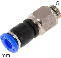 Raccords Push-In Pivotants Laiton Et Plastique Filetages G Mâle Un Roulement À Billes