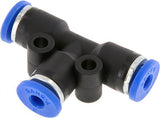 Image en vedette de la collection - Push-In Tee Fittings Brass And Plastic