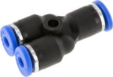 Image en vedette de la collection - Push-In Y Fittings Brass And Plastic