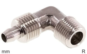 Raccord Coudé Filetages R En Acier Inoxydable Mâle Sans Écrou