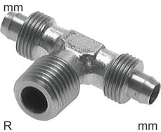 Raccords En T À Enficher Filetages R En Acier Inoxydable En Forme De T Mâle Sans Écrou