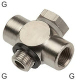 Image en vedette de la collection - Raccords En T À Enficher Filetages G Mâle/Femelle Banjo