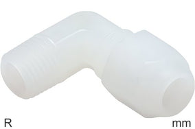 Raccords Coudés De Compression Plastique PVDF Filetages R Mâle