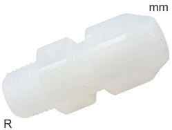 Raccords De Compression Plastique PVDF Filetages R Mâle