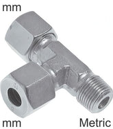 Raccords En T De Compression Acier Inoxydable Filetages Métriques Mâle En Forme De L