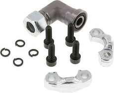 Raccords De Bride De Coude Avec Bride SAE Séparée 3000 Psi ISO 6162-1