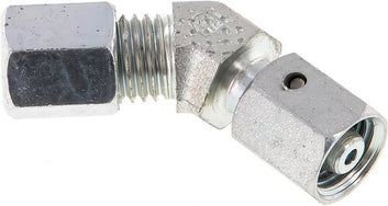 Bague Coupante Raccords Coudés Acier / Acier Inoxydable 45 Degrés Réglable Avec Cône D'étanchéité Et Joint Torique