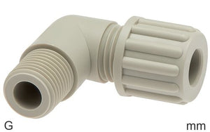 Raccords Coudés À Bague Coupante Filetages G En Plastique Mâle