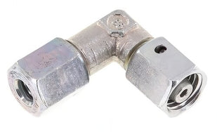 Raccord Coudé À Bague Coupante Acier / Acier Inoxydable Réglable Avec Cône D'étanchéité Et Joint Torique