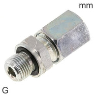 Raccords À Bague Coupante Acier / Acier Inoxydable Filetages G Mâle Avec Joint En Élastomère