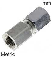 Raccords À Bague Coupante Acier / Acier Inoxydable Filetages Métriques Femelle