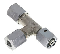 Raccords En T À Bague Coupante Acier / Acier Inoxydable En L Ajustable Avec Cône D'étanchéité Et Joint Torique