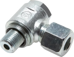 Elbow Swivel Joints Cutting Ring With Metric Male Threads And O-Ring Non-Choking