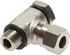 Raccords Pivotants Coudés Bague Coupante Avec Filetage Mâle Laiton Nickelé