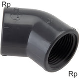Image en vedette de la collection - Angled Fittings 45deg PVC Rp-Threads Female PN16