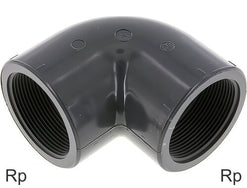 Raccords Coudés PVC 90 Degrés Avec Filetage Femelle PN16