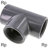 Image en vedette de la collection - Raccords En T PVC Filetages Rp Femelle PN16
