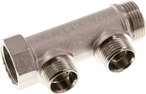 Tubes De Distribution Avec Filetages Mâle Et Femelle PN10 Laiton Nickelé