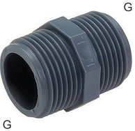 Double Mamelons Plastique PP Filetages G PN10