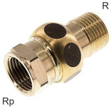 Image en vedette de la collection - Threaded Extensions Brass / Cast Iron / Stainless Steel R/Rp-Threads With Flat Seal PN25