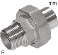 Doubles Mamelons Filetages R En Acier Inoxydable Et Extrémité À Souder Avec Joint Conique PN16