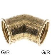 Raccords Coudés 45 Degrés Laiton / Fonte / Acier Inoxydable Filetages-G/R Femelle PN25