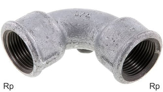 Raccords Coudés 90 Degrés Fonte Filetages Rp Femelle PN25