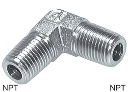 Raccords Coudés 90 Degrés Filetages NPT En Acier Mâle PN420