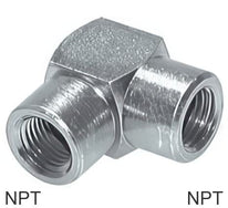 Raccords Coudés 90 Degrés Acier / Acier Inoxydable Filetages NPT Femelle PN345