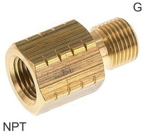 Mamelons Réducteurs Laiton / Acier Inoxydable Filetages-G/NPT PN40