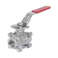 Stainless Steel ISO-Top 3-Piece Ball Valves