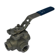 Robinets à Boisseau Spherique 3 Voies En Acier Inoxydable