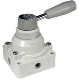 Image en vedette de la collection - SMC 4/3-Way Hand Lever Operated Pneumatic Valves VH