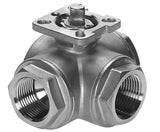 Image en vedette de la collection - 3-Way Stainless Ball Valves With ISO-Top