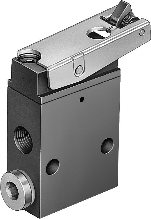 XYZOOM Vanne Pneumatique à Levier 3 Positions/3 Voies - Taille G1/4" - Modèle HV-200D - Pour Circuits Air Comprimé