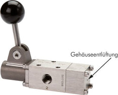 Acier Inoxydable 3/2-Voies Vannes Pneumatiques À Levier Manuel